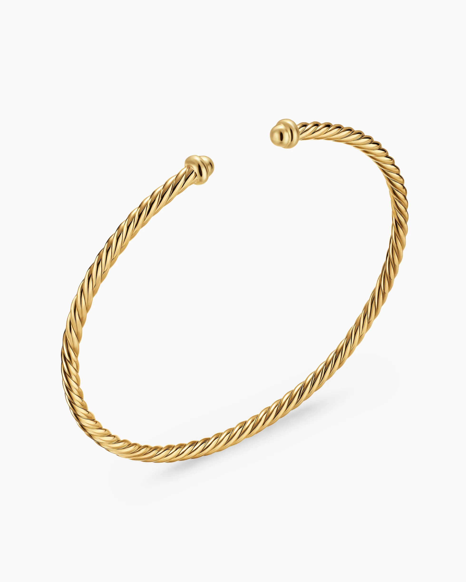 Micro Cablespira® Flex Bracelet 18K Yellow Gold, 2.6mm