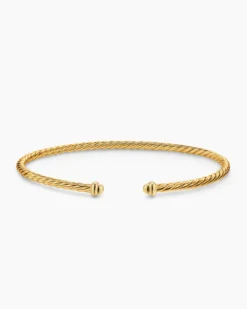 Micro Cablespira® Flex Bracelet 18K Yellow Gold, 2.6mm