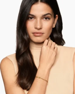 Micro Cablespira® Flex Buckle Bracelet 18K Yellow Gold with Diamonds, 2.6mm