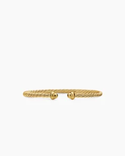 Micro Cablespira® Flex Teen Bracelet 18K Yellow Gold, 2.6mm