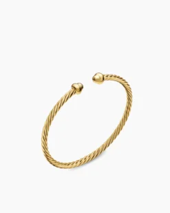 Micro Cablespira® Flex Teen Bracelet 18K Yellow Gold, 2.6mm