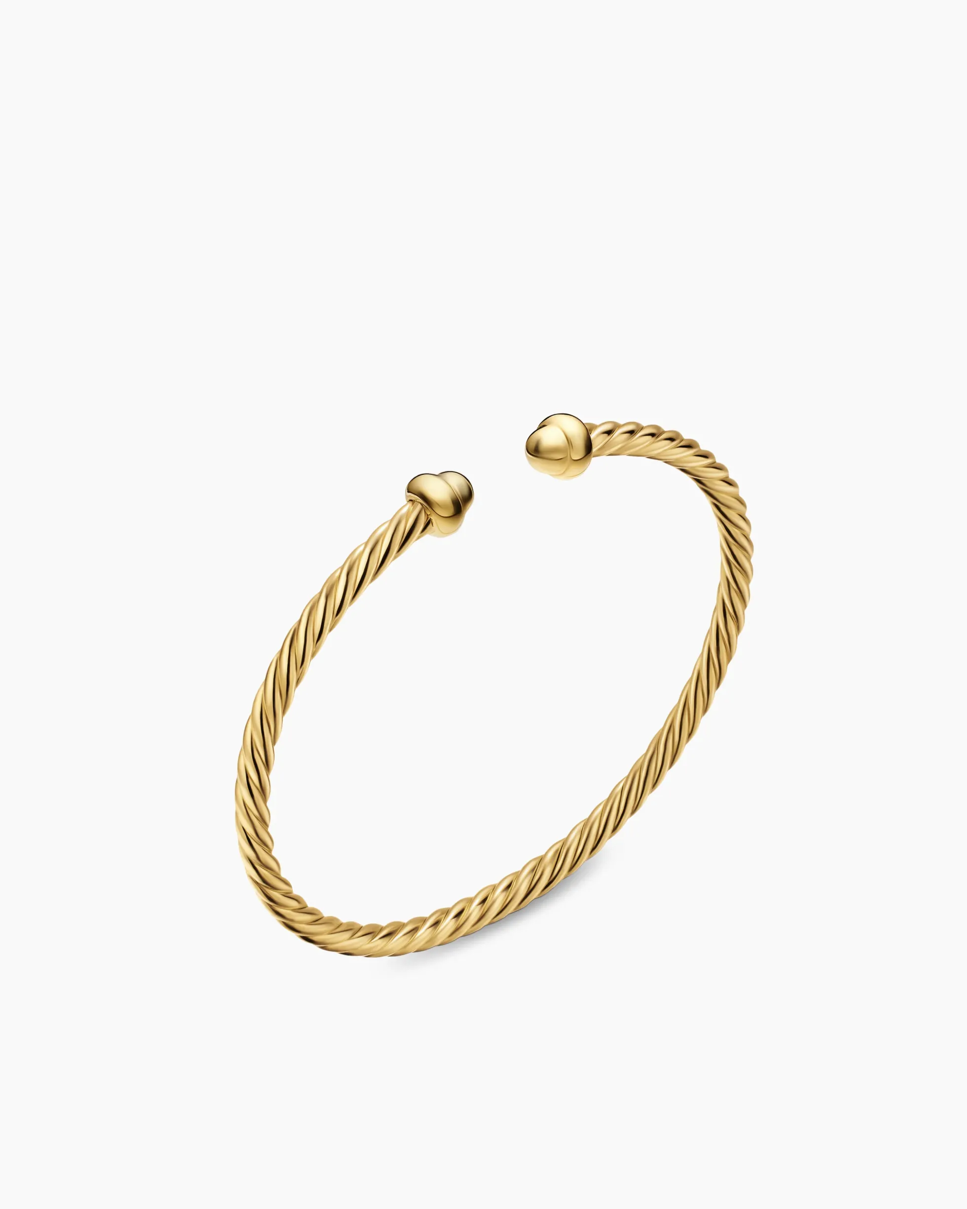 Micro Cablespira® Flex Teen Bracelet 18K Yellow Gold, 2.6mm