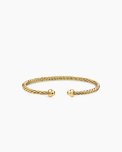 Micro Cablespira® Flex Teen Bracelet 18K Yellow Gold, 2.6mm