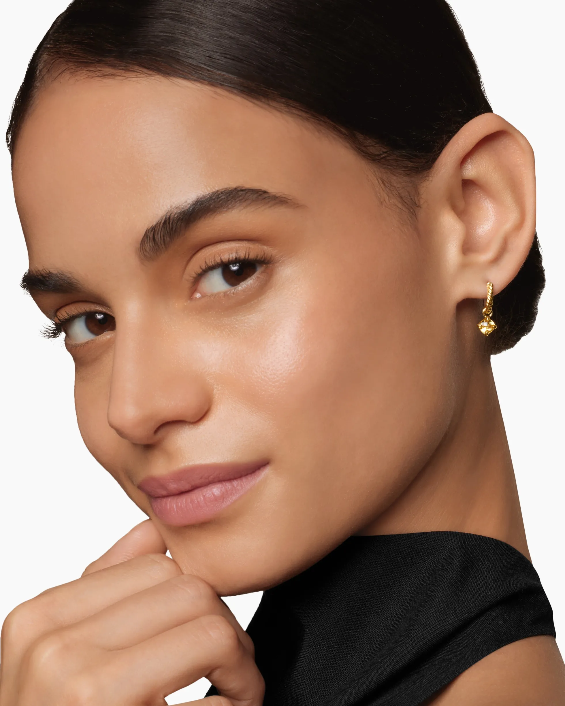 Micro Chatelaine® Drop Earrings 18K Yellow Gold with Champagne Citrine, 5mm