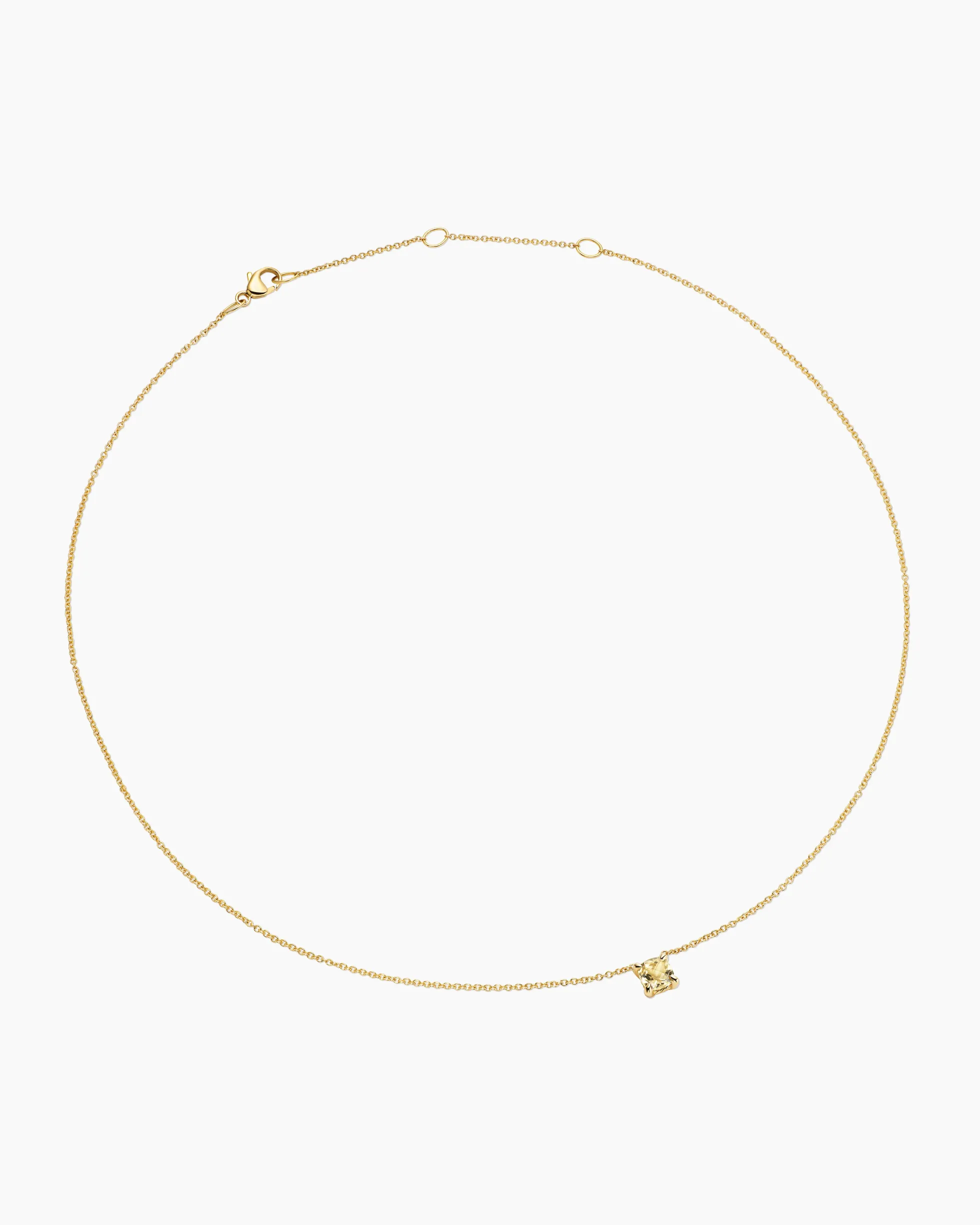 Micro Chatelaine® Pendant Necklace 18K Yellow Gold with Champagne Citrine, 5mm