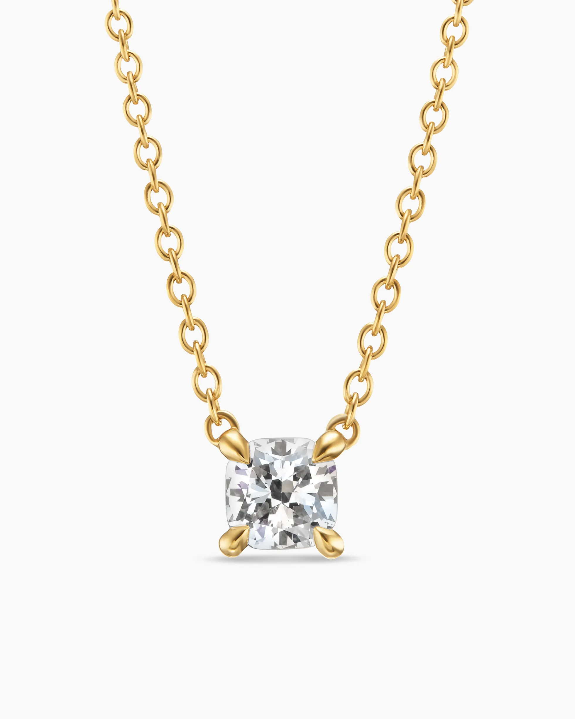 Micro Chatelaine® Pendant Necklace 18K Yellow Gold with Diamond, 4mm