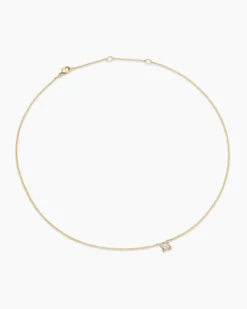 Micro Chatelaine® Pendant Necklace 18K Yellow Gold with Diamond, 4mm