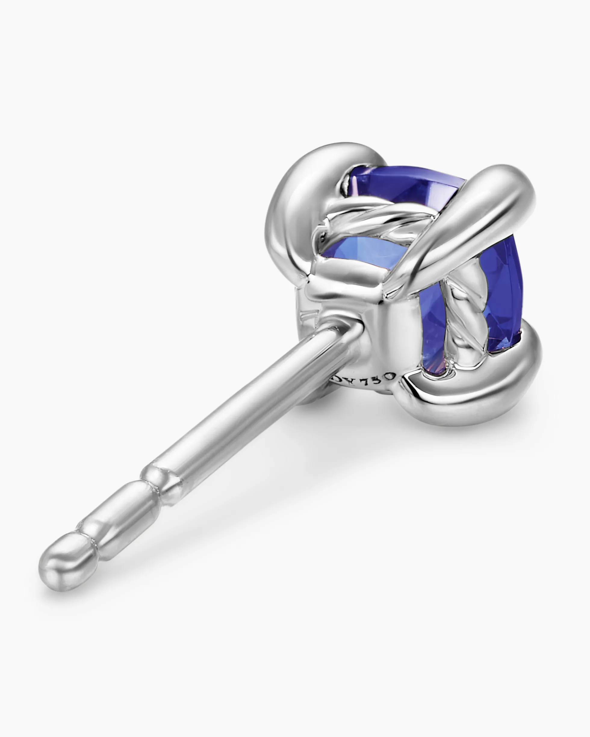Micro Chatelaine® Stud Earrings 18K White Gold with Tanzanite, 4.8mm
