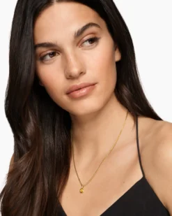 Mini Cushion Cut Amulet 18K Yellow Gold with Citrine, 5.5mm
