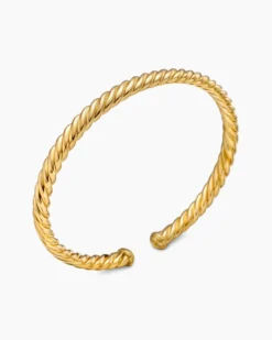 Modern Oval Cablespira® Bracelet 18K Yellow Gold, 4.5mm