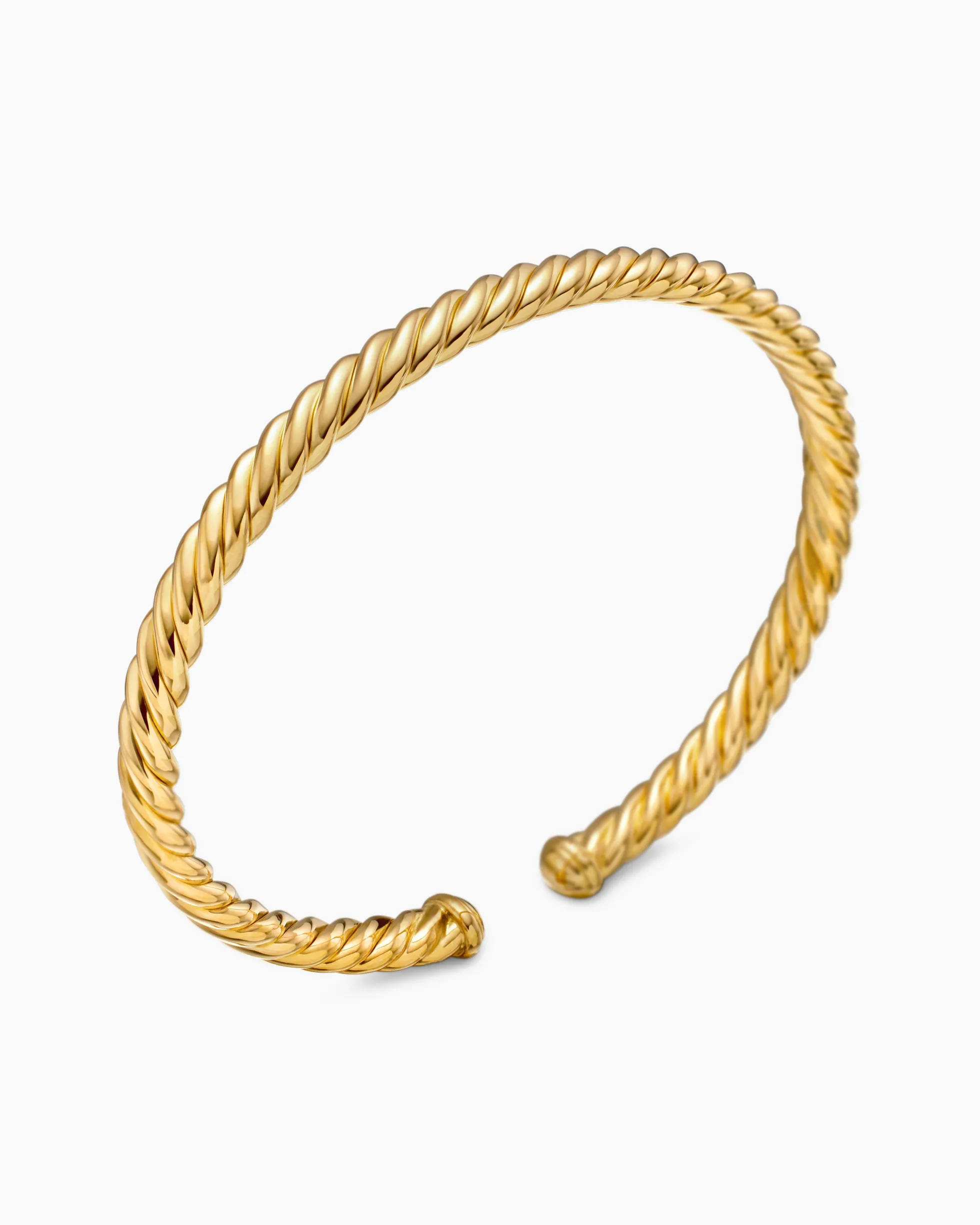 Modern Oval Cablespira® Bracelet 18K Yellow Gold, 4.5mm