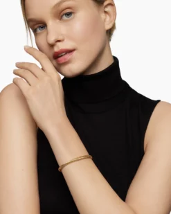 Modern Oval Cablespira® Bracelet 18K Yellow Gold, 4.5mm
