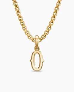 Number Zero Amulet 18K Yellow Gold, 14.8mm