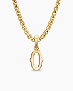 Number Zero Amulet 18K Yellow Gold, 14.8mm