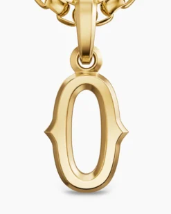 Number Zero Amulet 18K Yellow Gold, 14.8mm