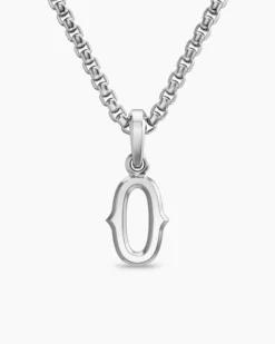 Number Zero Amulet Sterling Silver, 18.6mm