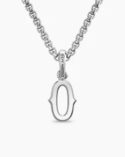 Number Zero Amulet Sterling Silver, 18.6mm