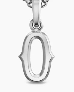 Number Zero Amulet Sterling Silver, 18.6mm