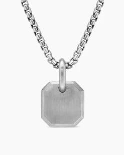 Octagonal Amulet Platinum, 15mm