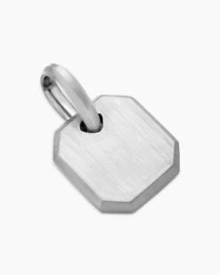 Octagonal Amulet Platinum, 15mm