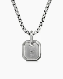 Octagonal Amulet Platinum, 15mm