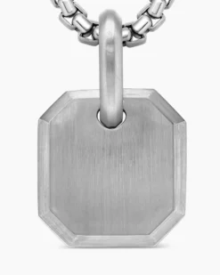 Octagonal Amulet Platinum, 15mm