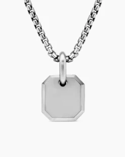 Octagonal Amulet Sterling Silver, 15mm