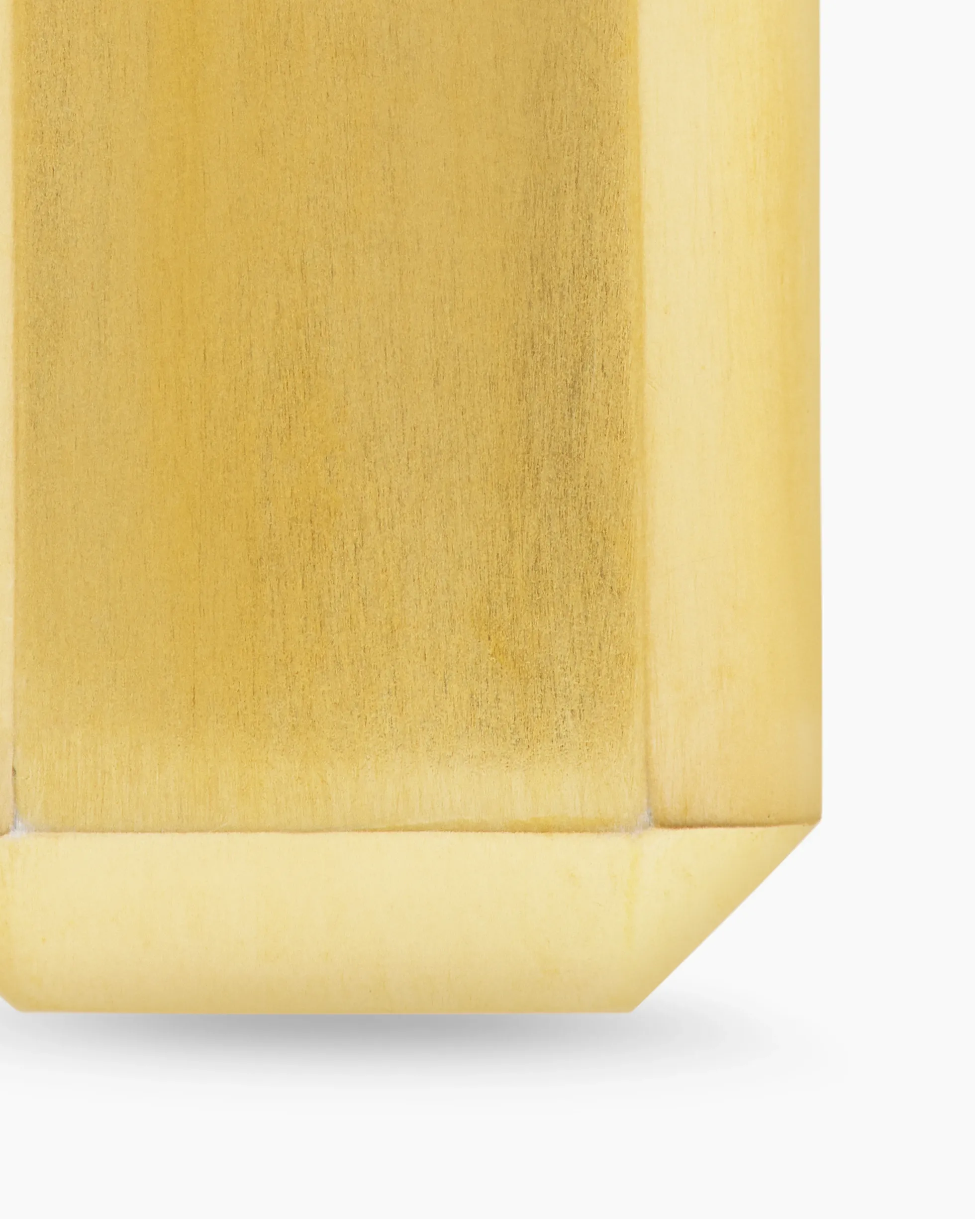 Octagonal Tag 18K Yellow Gold with Diamonds, 27mm