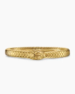Ouroboros Bracelet 18K Yellow Gold with Diamonds, 8mm