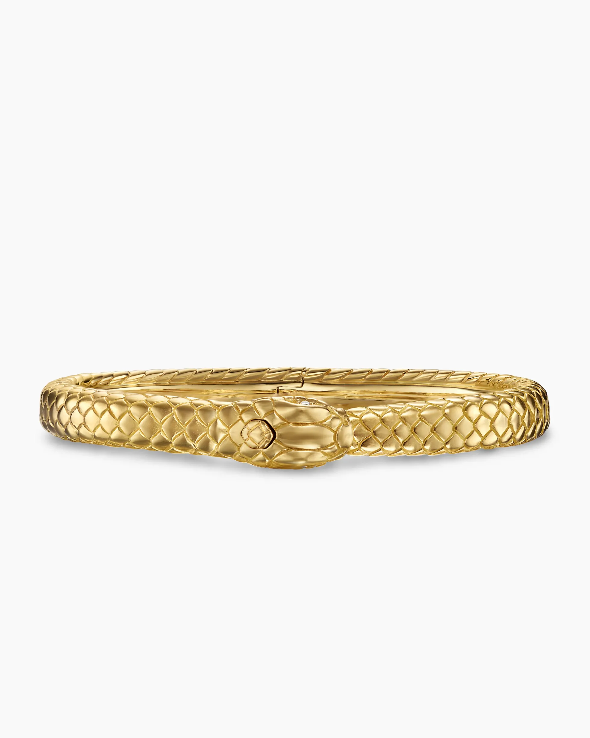 Ouroboros Bracelet 18K Yellow Gold with Diamonds, 8mm