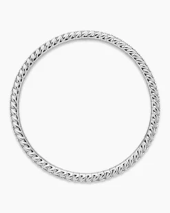 Pavé Stretch Bracelet 18K White Gold with Diamonds, 3mm