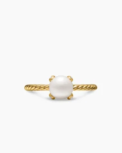 Pearl Classics Ring 18K Yellow Gold with Diamonds, 2mm