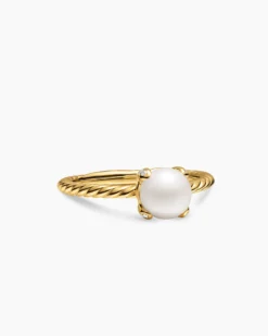 Pearl Classics Ring 18K Yellow Gold with Diamonds, 2mm