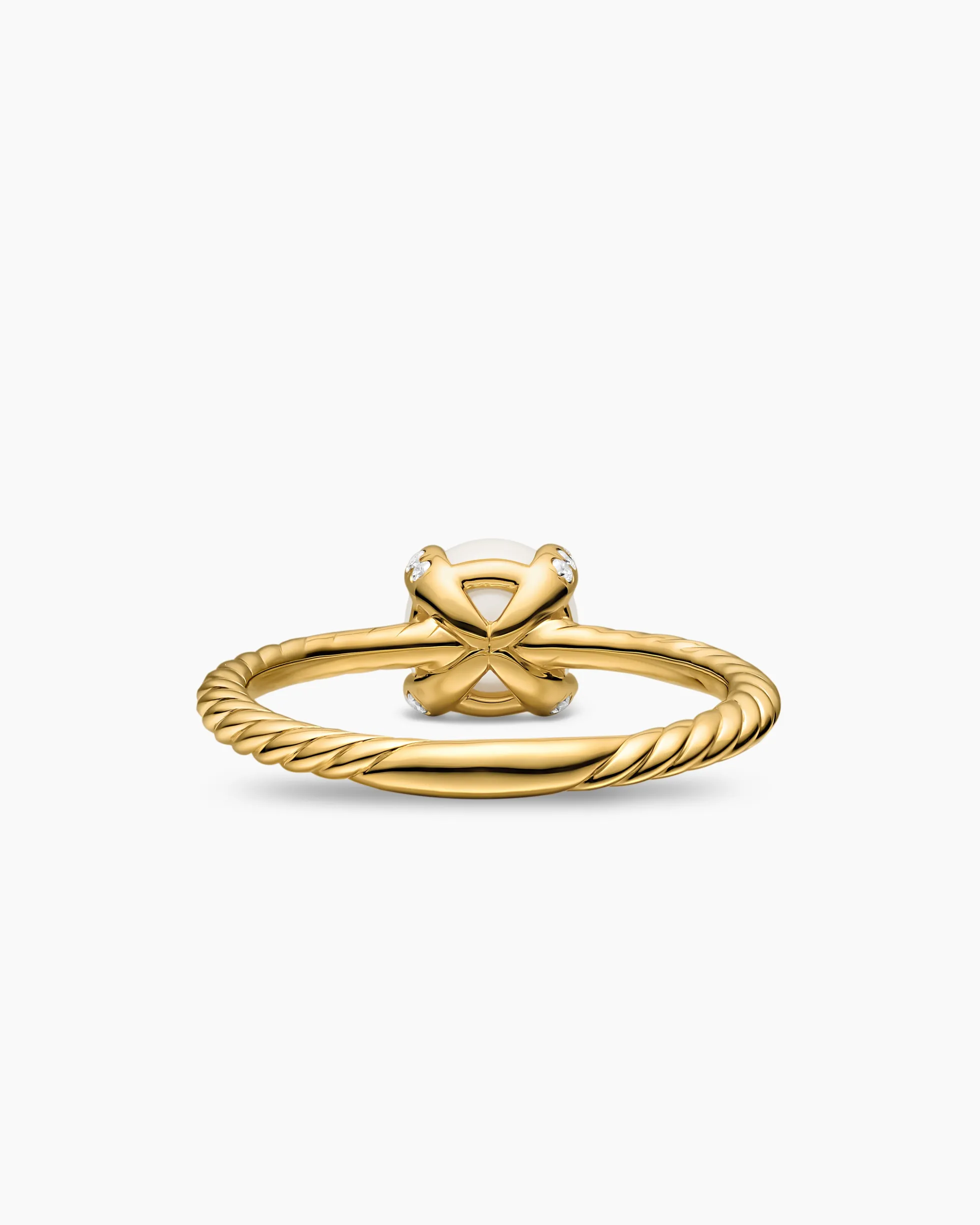 Pearl Classics Ring 18K Yellow Gold with Diamonds, 2mm