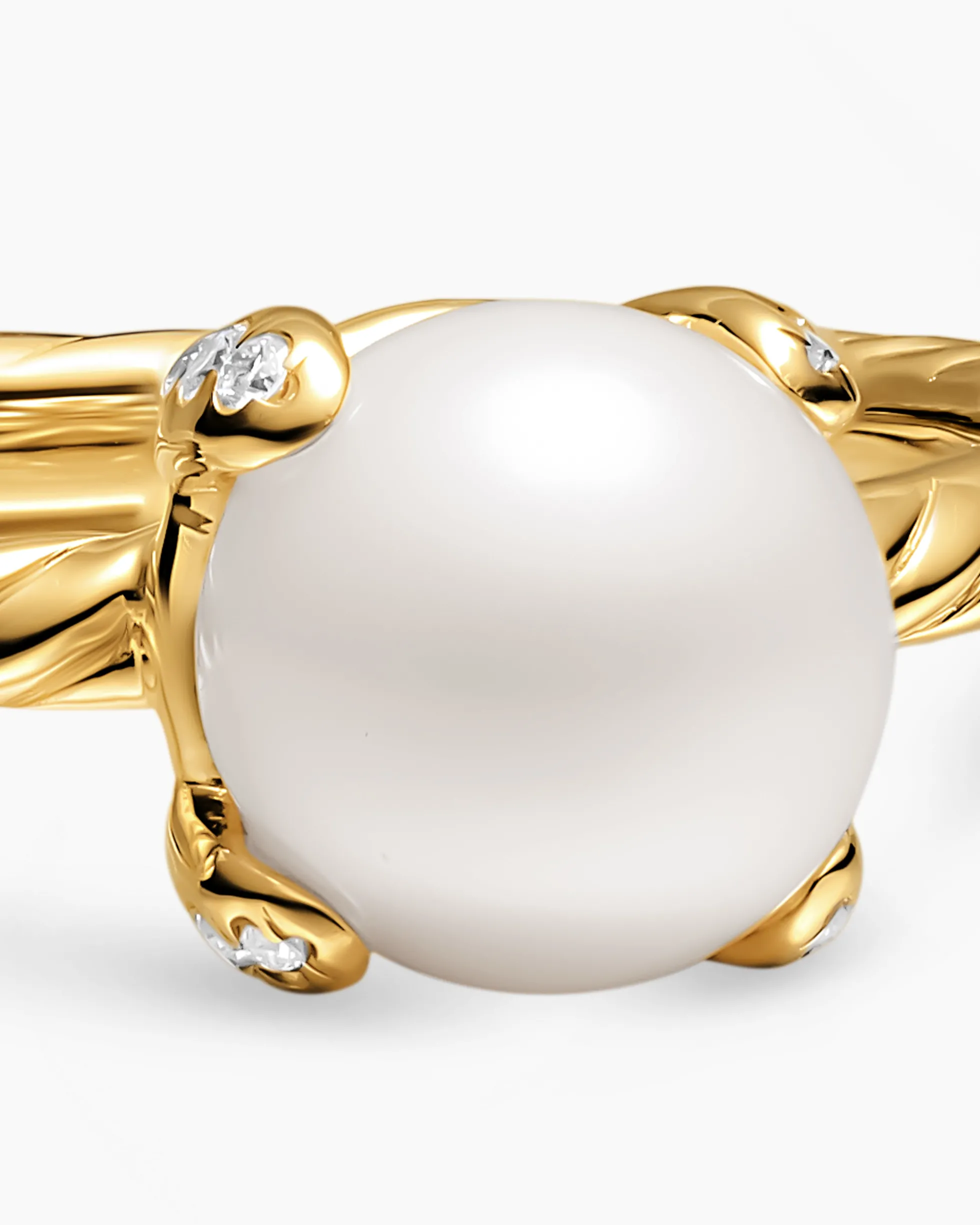 Pearl Classics Ring 18K Yellow Gold with Diamonds, 2mm
