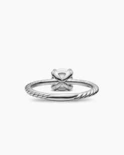 Pearl Classics Ring Sterling Silver with Diamonds, 2mm