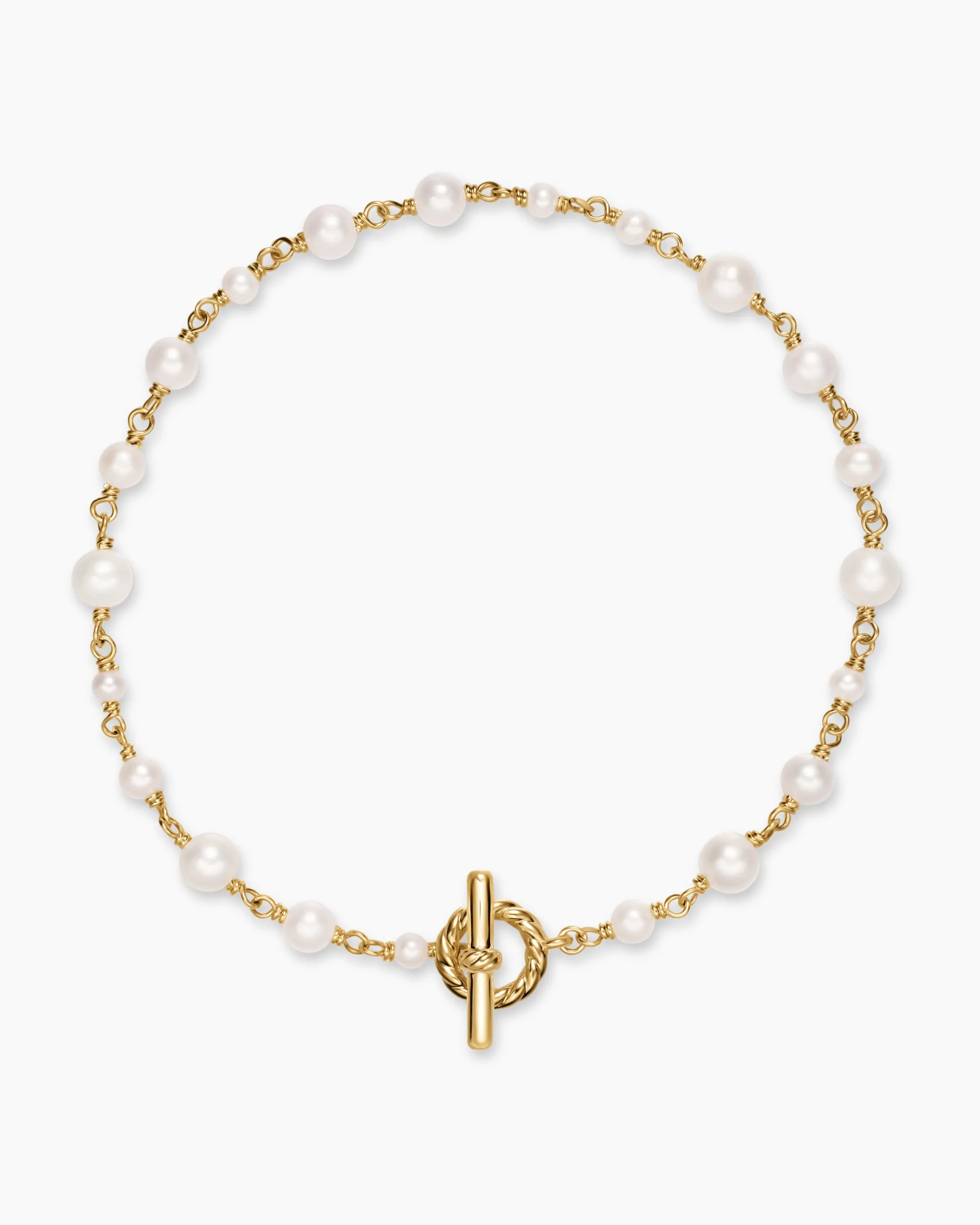 Pearl Classics Toggle Chain Bracelet 18K Yellow Gold, 4.5mm