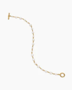 Pearl Classics Toggle Chain Bracelet 18K Yellow Gold, 4.5mm