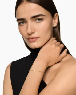 Pearl Classics Toggle Chain Bracelet 18K Yellow Gold, 4.5mm