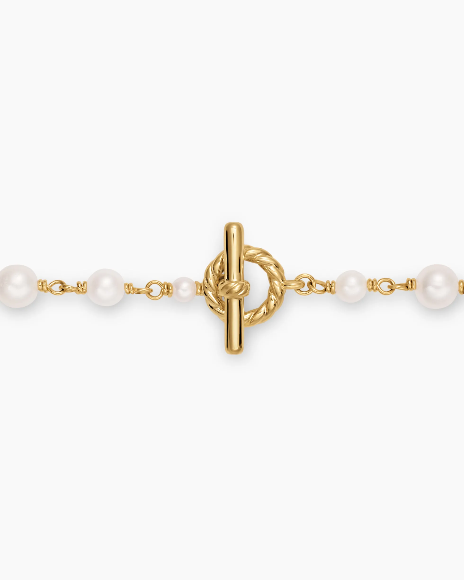 Pearl Classics Toggle Chain Bracelet 18K Yellow Gold, 4.5mm