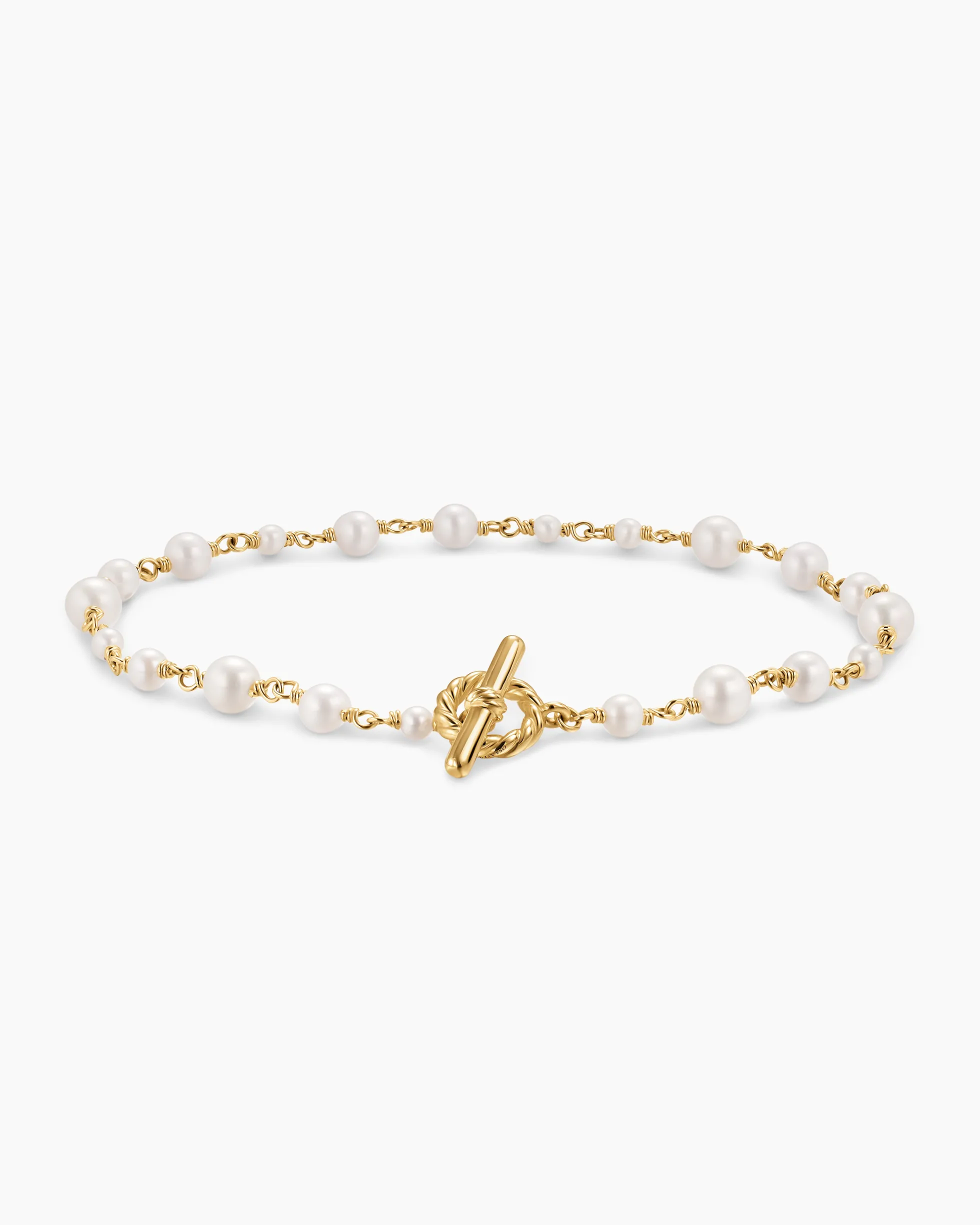 Pearl Classics Toggle Chain Bracelet 18K Yellow Gold, 4.5mm