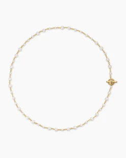 Pearl Classics Toggle Chain Necklace 18K Yellow Gold, 4.5mm