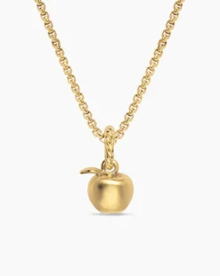 Petite Apple Amulet 18K Yellow Gold, 10mm