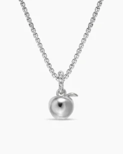 Petite Apple Amulet Sterling Silver, 10mm
