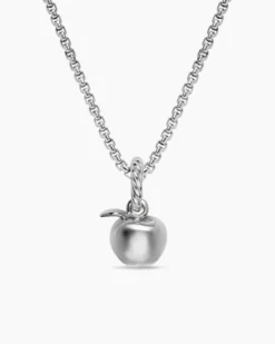 Petite Apple Amulet Sterling Silver, 10mm