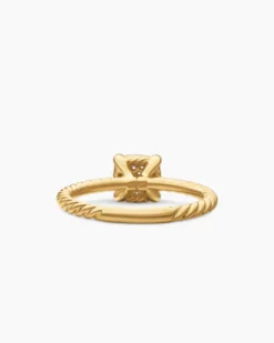 Petite Chatelaine® Ring 18K Yellow Gold with Pavé Diamonds, 7mm