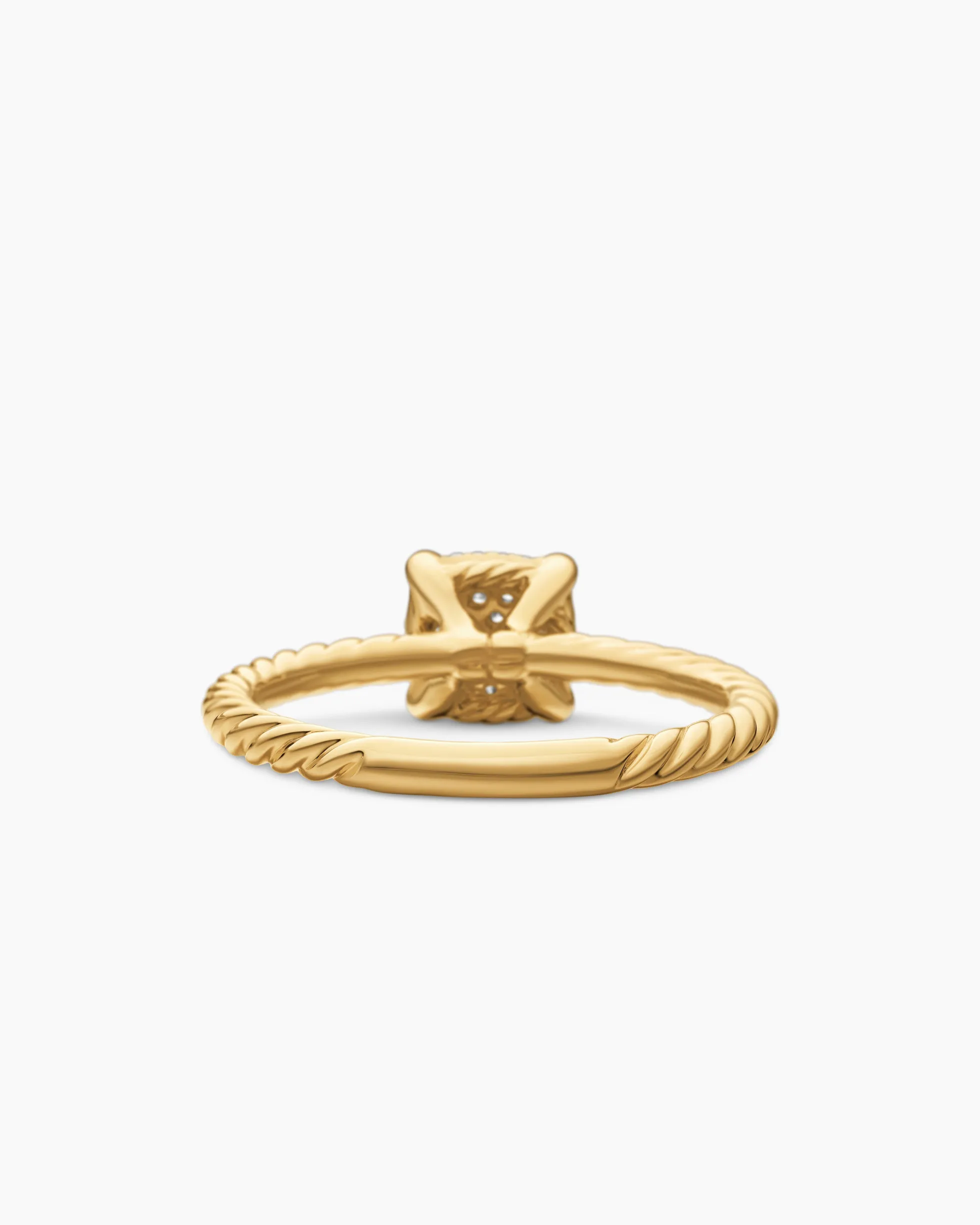 Petite Chatelaine® Ring 18K Yellow Gold with Pavé Diamonds, 7mm