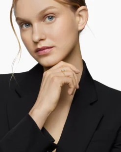Petite Chatelaine® Ring 18K Yellow Gold with Pavé Diamonds, 7mm