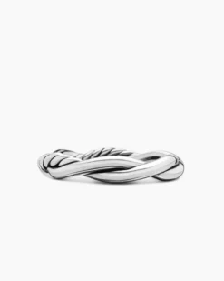 Petite Infinity Band Ring Sterling Silver with 14K Yellow Gold, 4mm