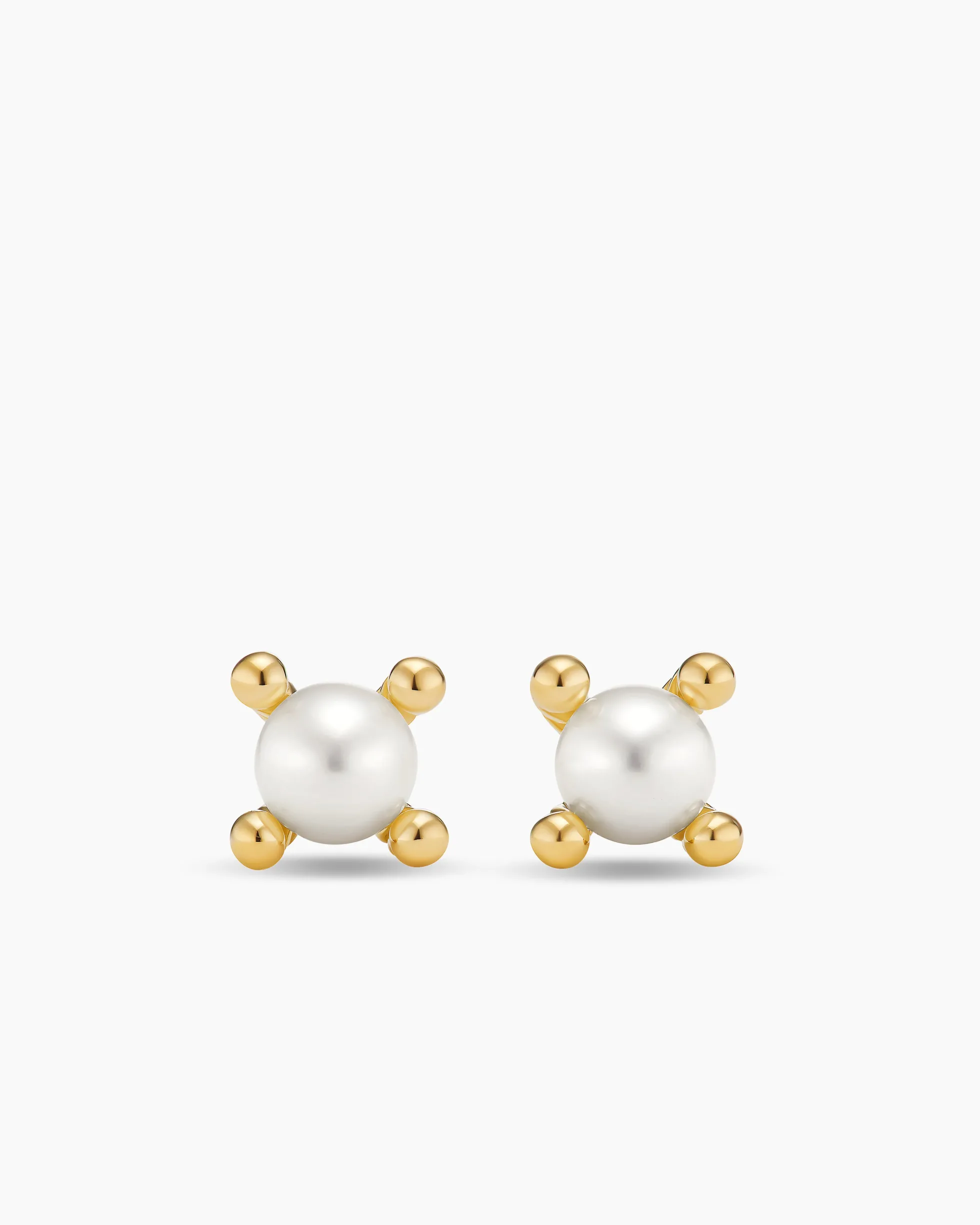 Petite Modern Renaissance® Pearl Stud Earrings 18K Yellow Gold with Pearls, 5.5mm